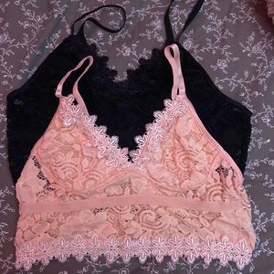 3 Lacey bralettes/croptops for $12 NEED GONE ASAP